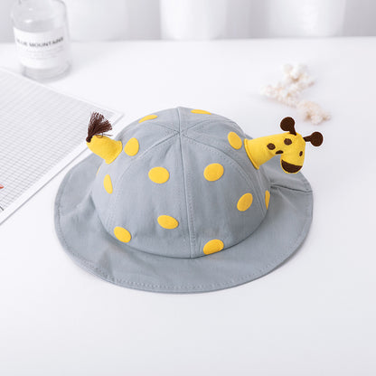 Children's Protection Hat Mask Autumn Giraffe Bucket Kids' Headwear