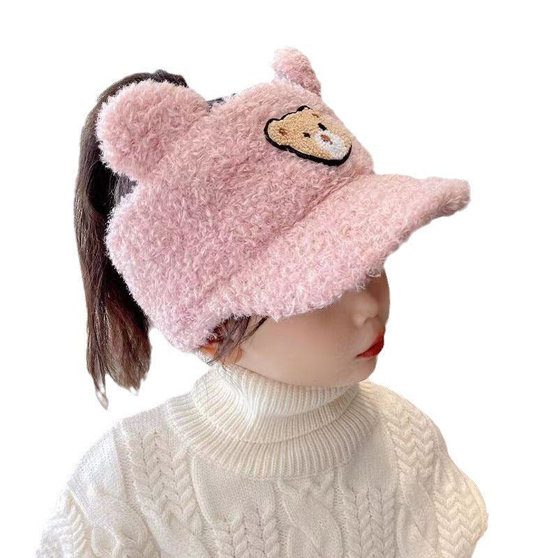 Children's Cute Super Warm Berber Fleece Topless Kids' Headwear