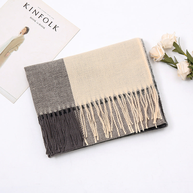 Women's Cashmere Warm Fashion Shawl Winter High Scarfs