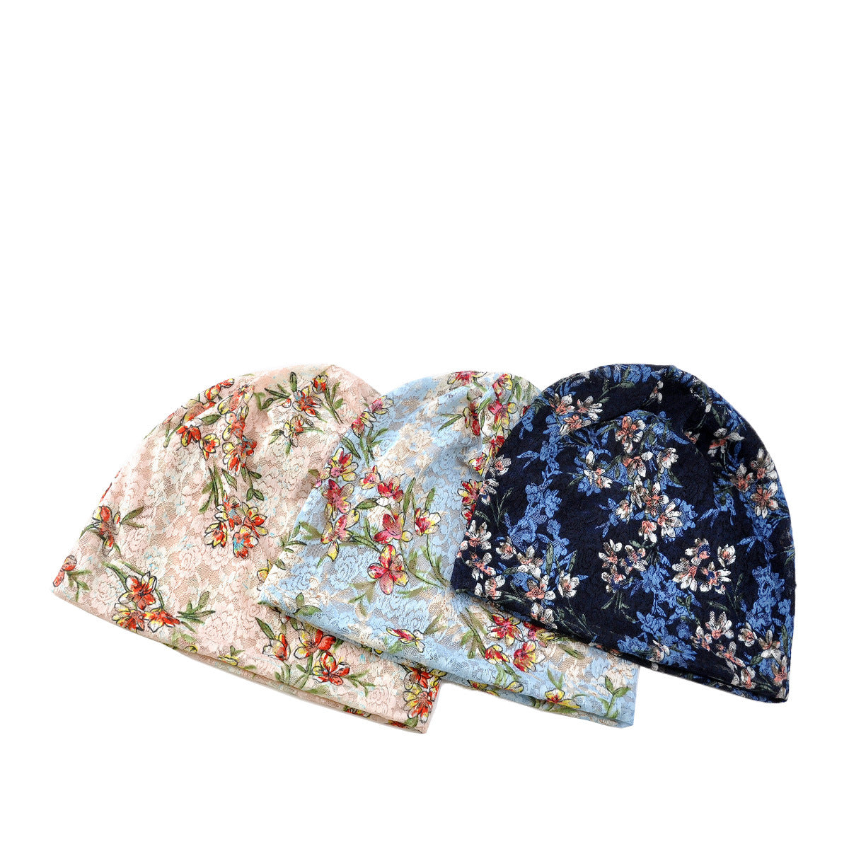 Women's Hollow Breathable Fashion Ceiling Chemotherapy Pile Hats & Caps