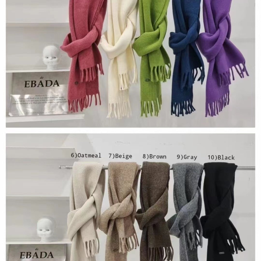 Soft Winter Thickened Warm Shawl Easy Scarfs