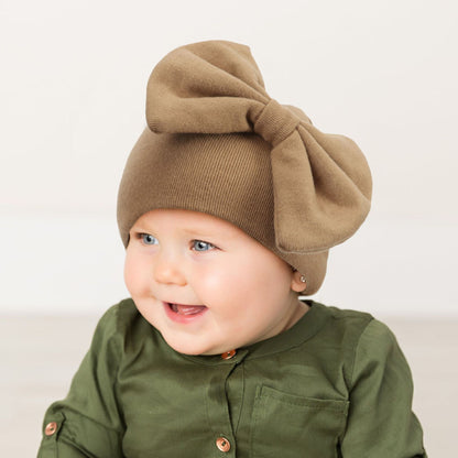 Born Bow Sleeve Fashionable Warm Toddler Kids' Headwear