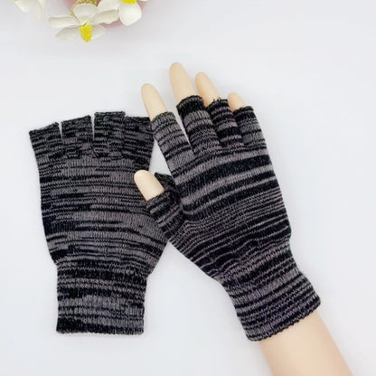 Half Finger Fingerless Elastic Retractable Acrylic Gloves