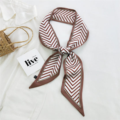 Women's Long Tie Hair Band Bag Straps Scarfs