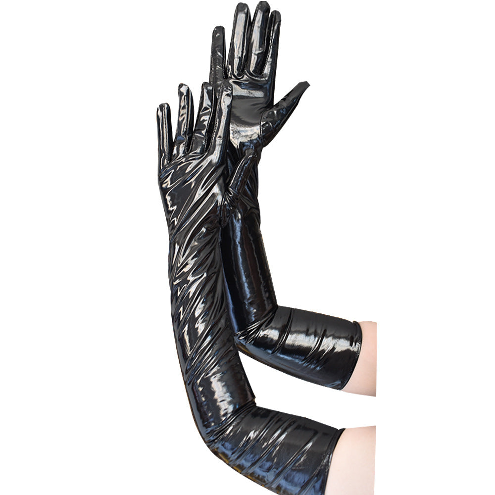 Leather Night Club Style Dark Sexy Gloves