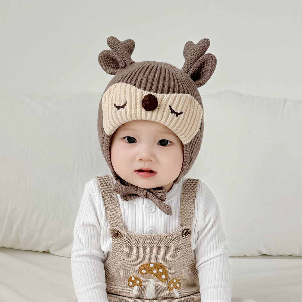 Hat Boys Cute Deer Horn Warm Kids' Headwear