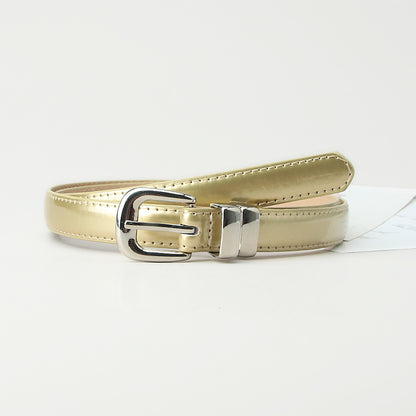 Women's Korean Style Versatile Alloy Thin Candy Color Belts