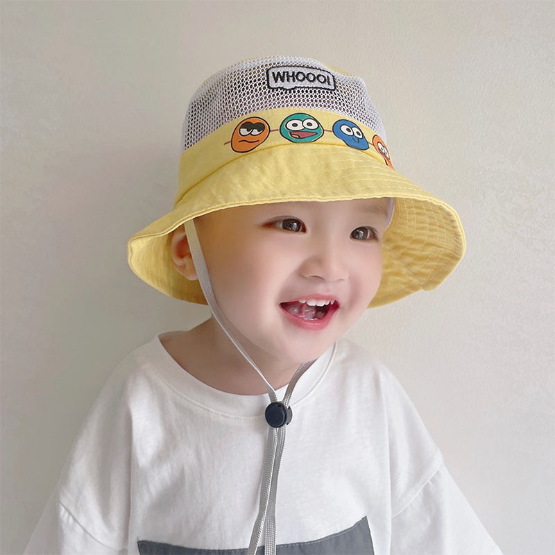 Children's Cartoon Mesh Summer Sun Protection Hat Male Kids' Headwear