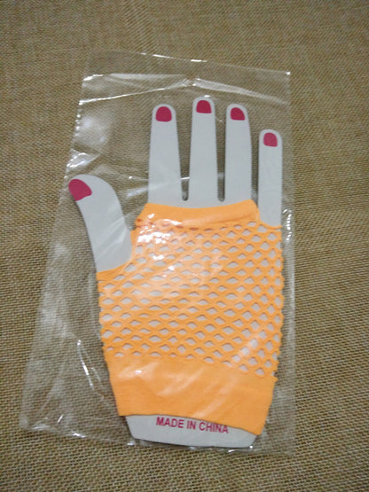 Creative Style Nylon Short Sexy Fishnet Decorative Gloves