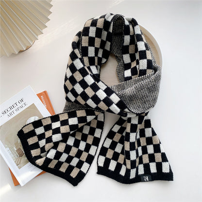 Women's Long Knitted Korean Thickened Warm Fashionable Scarfs