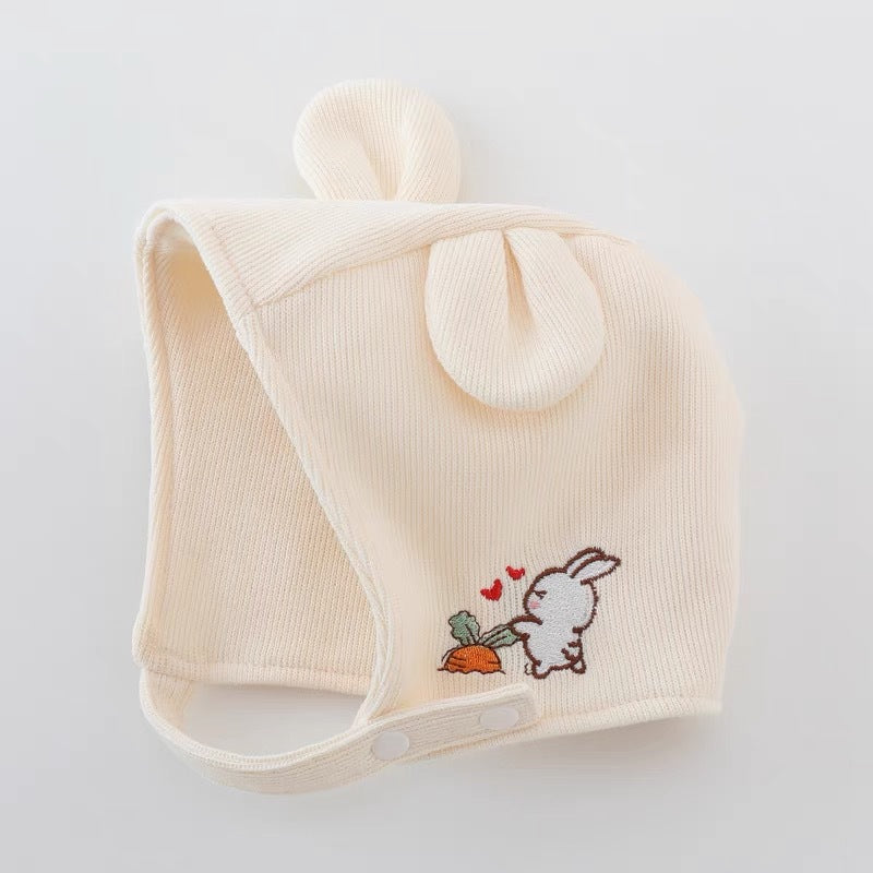 Toque Double Wall Cute Bunny Male Female Kids' Headwear