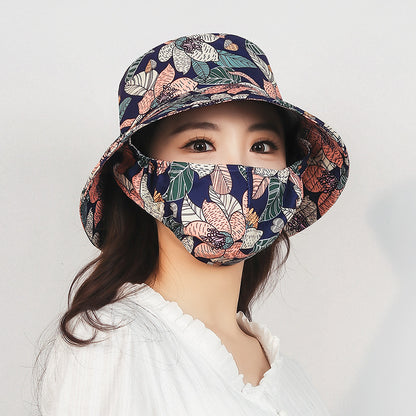 Women's Summer Face Care Full Protection Tea Hats & Caps