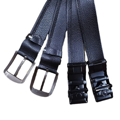 Men's Side Clip Rubber Automatic Fashion Casual Glue Belts