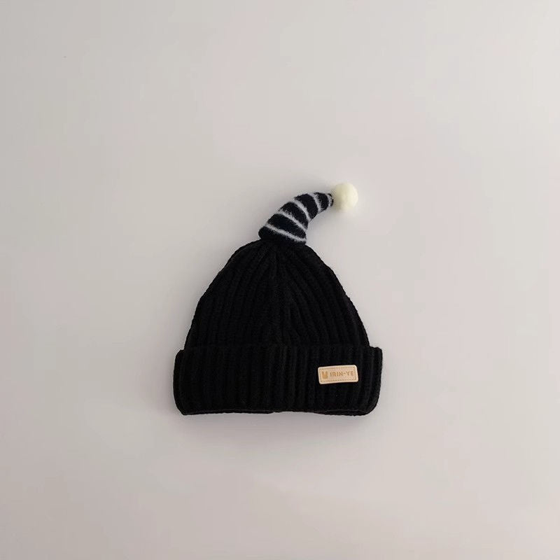 Warm Earflaps Woolen Hat Cute Boys Knitted Thickened Kids' Headwear