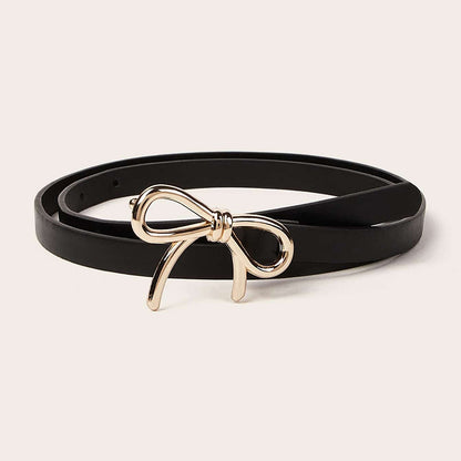 Women's Unique Decorative Bowknot Thin Clothing Belts