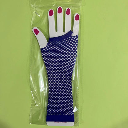 Coarse Mesh Fishnet Stretch Sexy Sleeve Gloves