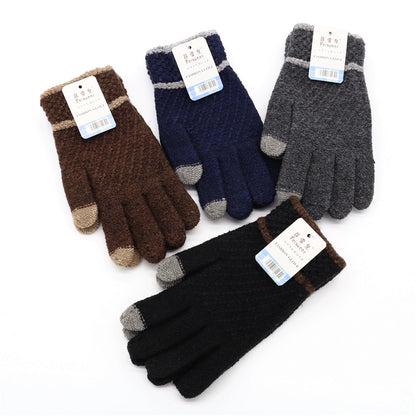 Cycling Warm Wool Touch Screen Writing Gloves