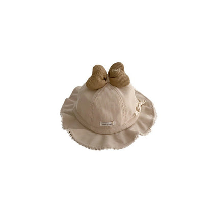 Graceful Hat Fashionable Bow Bucket Basin Kids' Headwear