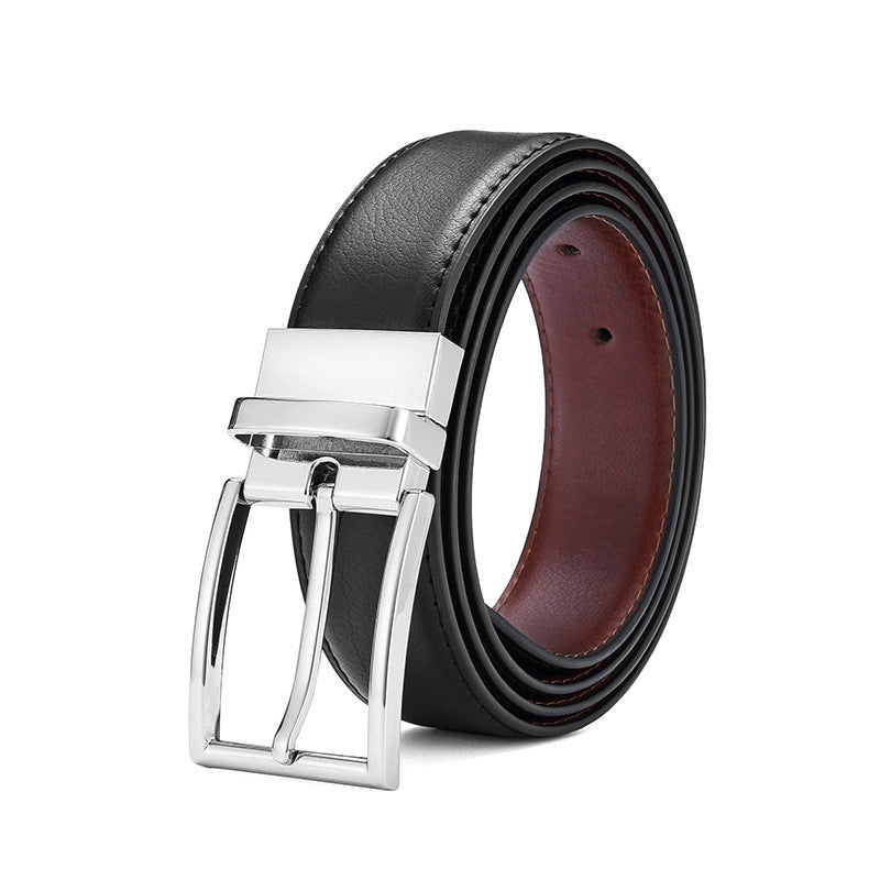 Men's Rotating Pin Buckle Wide Casual Versatile Belts