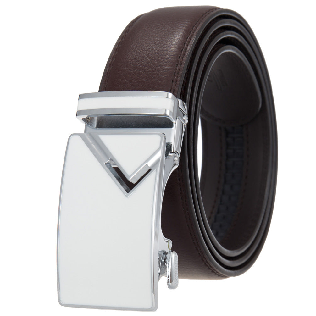 Men's Abrasive Buckle Leather Automatic Fashion Belts