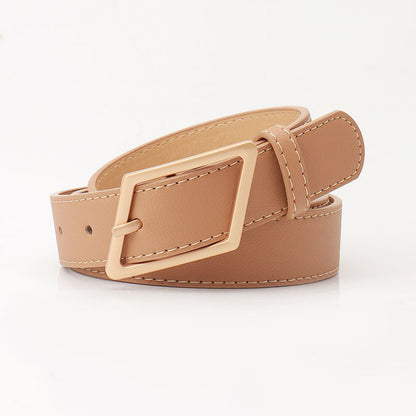 Women's Trendy Unique Alloy Pin Buckle Korean Belts