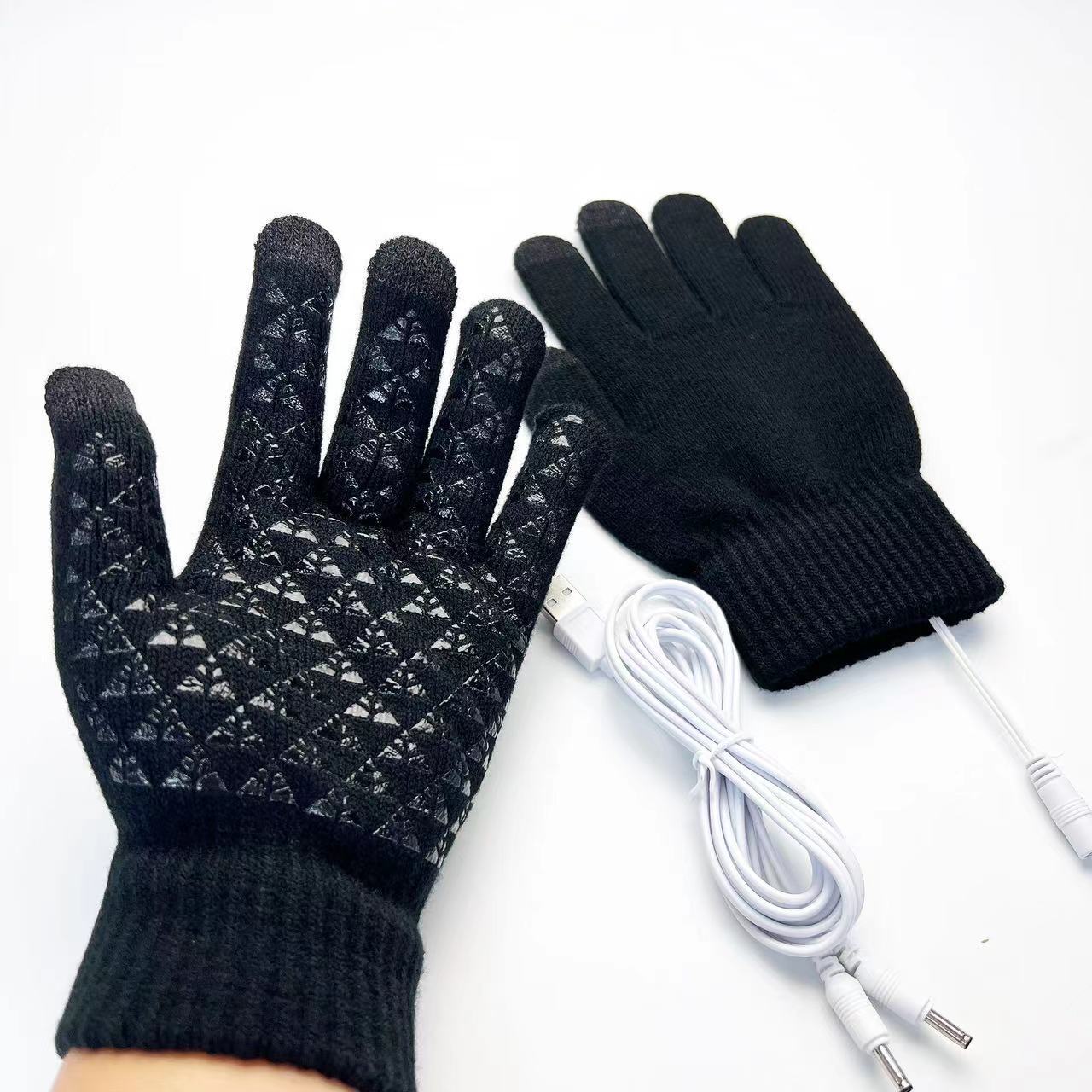 Women's & Men's Double Side Heating Palm Glue Point Gloves