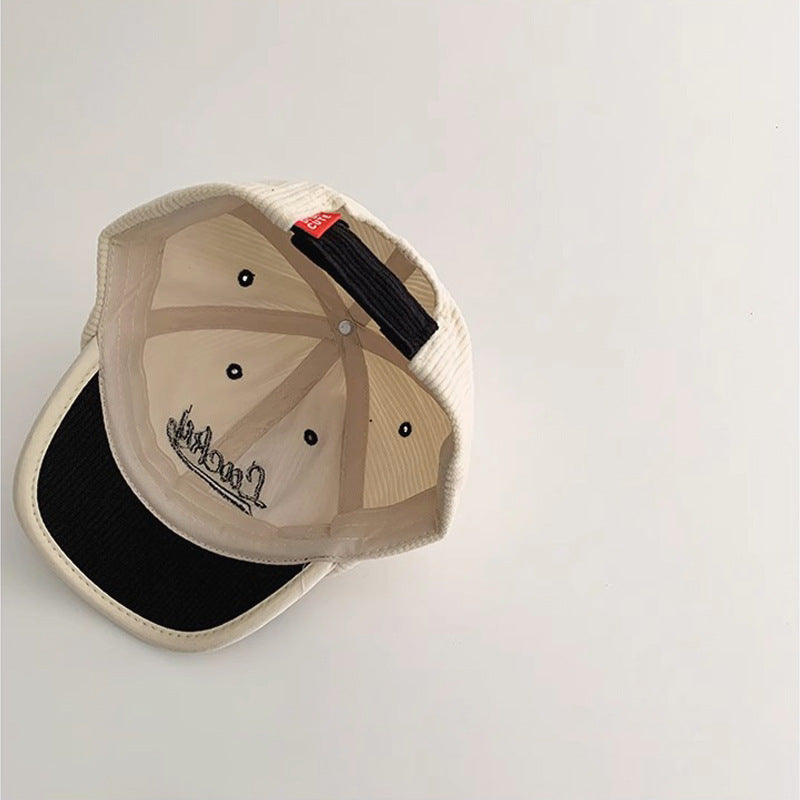 Children's Hat Fashion Corduroy Peaked Baseball Kids' Headwear