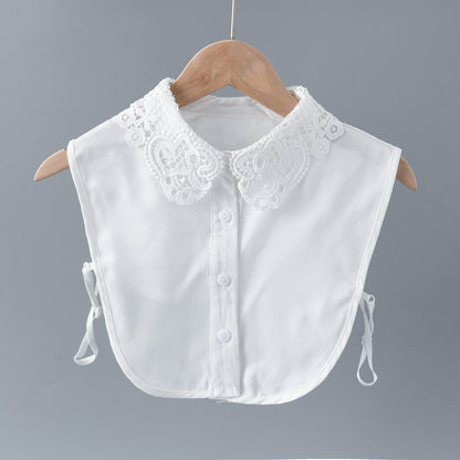 Women's Collar Accessories Embroidered Lace Shirt Peter Scarfs