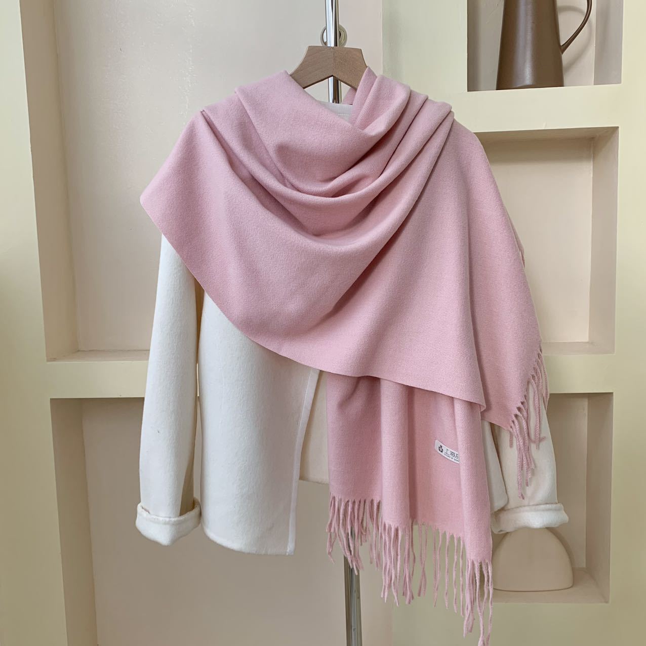 Women's & Men's Standard Artificial Cashmere Pure Color Warm Scarfs