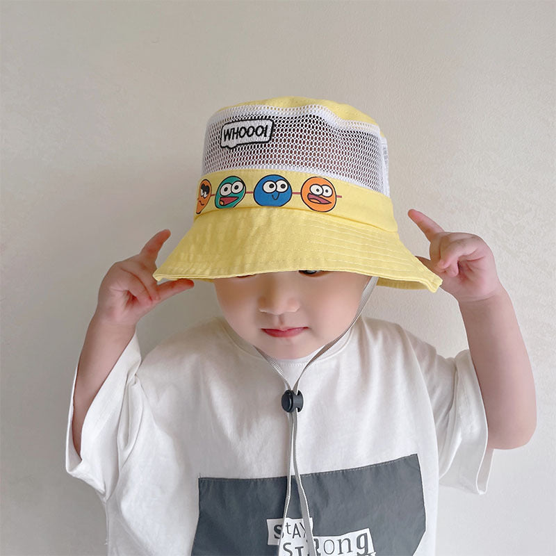 Children's Cartoon Mesh Summer Sun Protection Hat Male Kids' Headwear