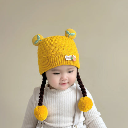 Wig Knitted Hat Travel Thermal Head Cover Kids' Headwear