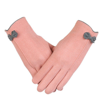 Women's & Men's Fashion Outdoor Riding Fleece-lined Thickened Cold Gloves