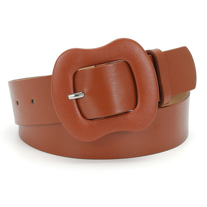 Women's Bag Buckle Fashion Solid Color Suspender Buckles Decorative Belts