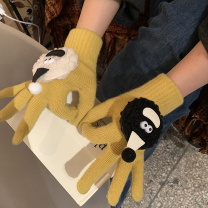 Keep Warm Touch Screen Five Finger Gloves