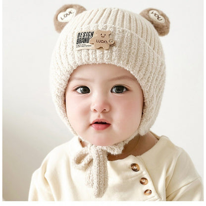 Hat Cute Boy Little Wool Thickened Kids' Headwear