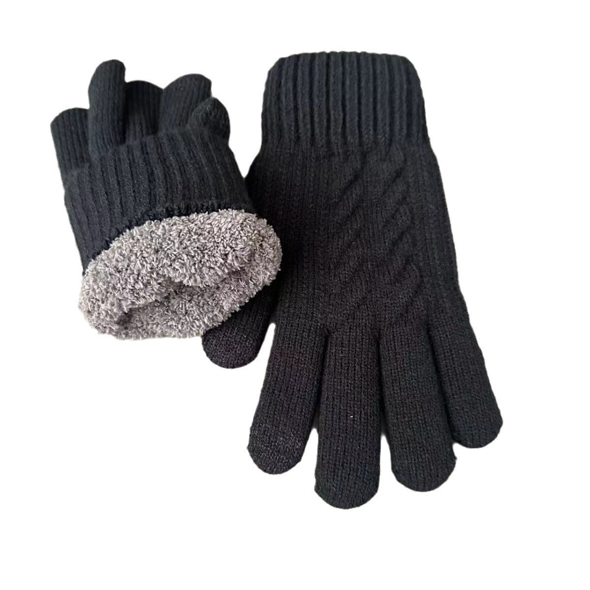 Men's Wool Touch Screen Plus Size Winter Gloves