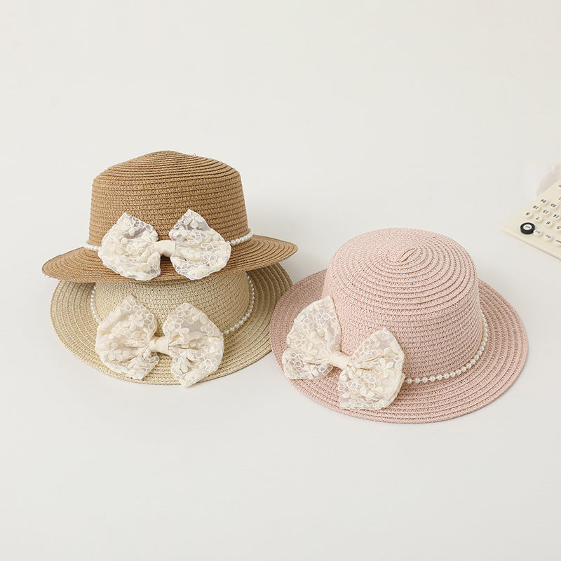 Children's Sun Hat Summer Straw Bag Set Kids' Headwear