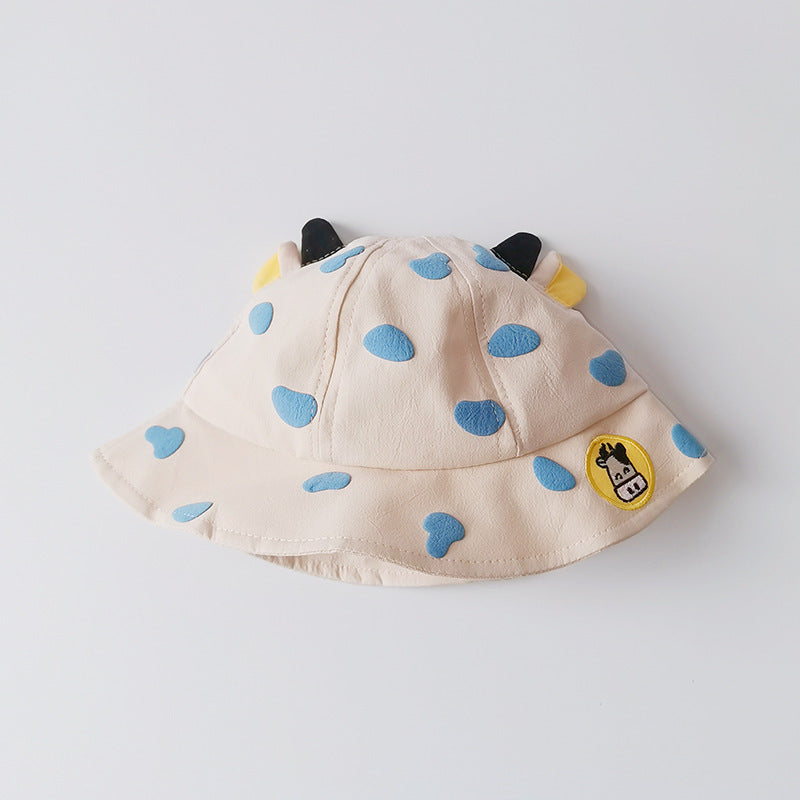 Children's Hat Cow Spot Thin Net Bucket Kids' Headwear