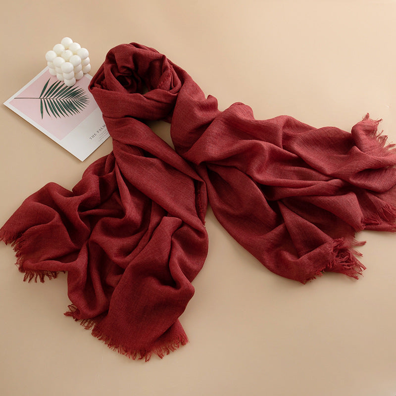 Women's Color Thin High-grade Long Air Conditioning Scarfs