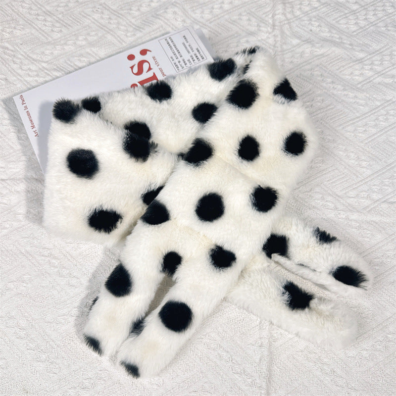 Imitation Rabbit Fur Mittens Plush Warm Gloves