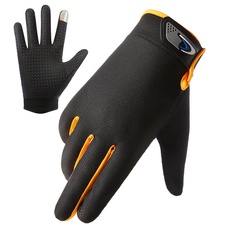 Men's Thin Breathable Cycling Half Finger Driving Gloves