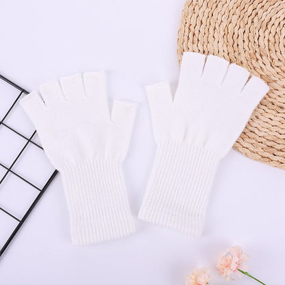 Fashion Acrylic Long Sleeve Screw Type Gloves