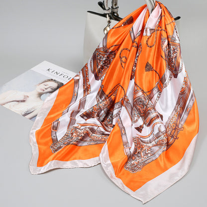 Large Kerchief Printed Female Mother's Outer Scarfs