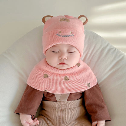 Cartoon Bear Hat Thin Cotton Born Beanie Kids' Headwear