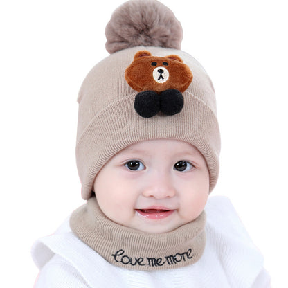 Warm Thickened Plush Bonnet Woolen Earmuffs Kids' Headwear