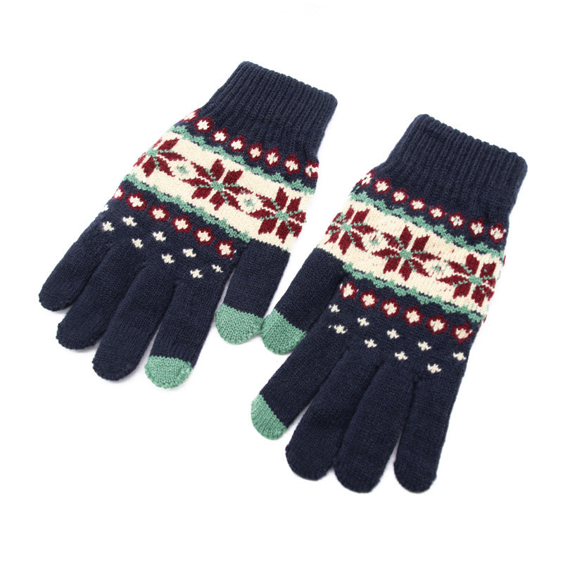 Women's Korean Minority Simple Solid Color Sweet Girly Gloves