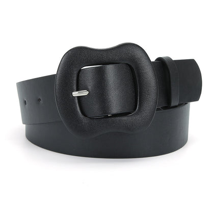 Women's Bag Buckle Fashion Solid Color Suspender Buckles Decorative Belts