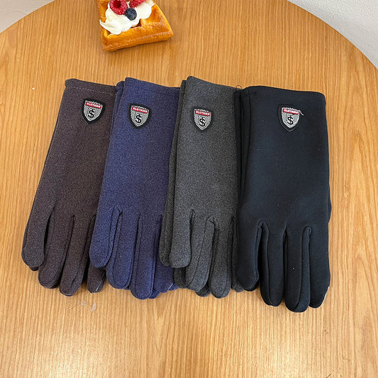 Men's Korean Style Veet Fashion Outdoor Riding Morning Gloves