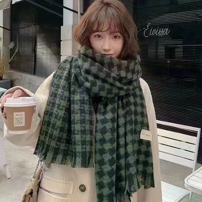 Women's Brown Winter High-grade Retro Easy Matching Korean Style Scarfs