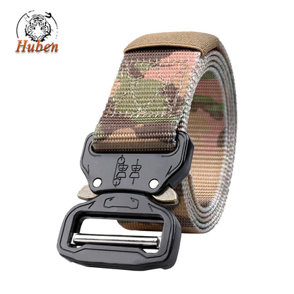 Men's Tactical Outdoor Training Imitation Nylon Release Buckle Belts